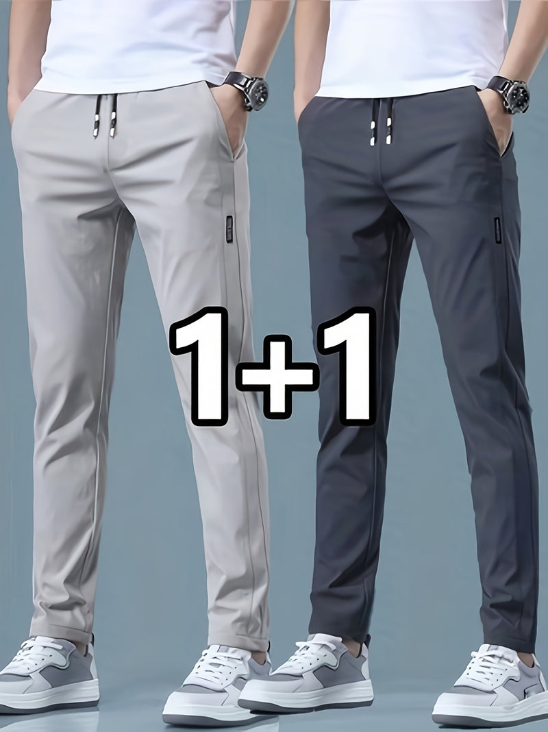 2-pcs Men's Quick-Dry Breathable Jogger Pants.