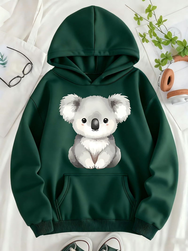 Women's Hooded Pullover with Pocket.