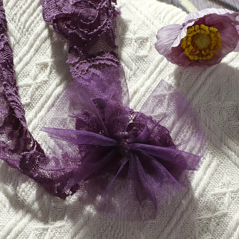 2pcs Newborn Girl Lace Tutu & Headband Set.