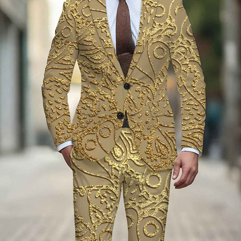 Men'S Standard Size Suit Set Featuring Classic for Banquets.
