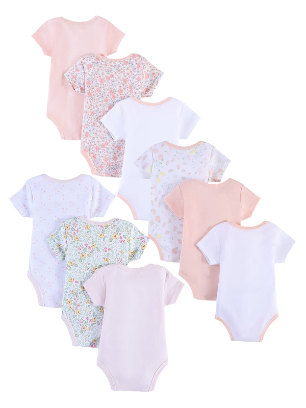 9pcs Newborn Spring And Autumn Summer New Style Romper for Girls.