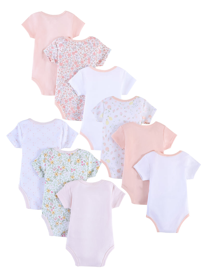 9pcs Newborn Spring And Autumn Summer New Style Romper for Girls.