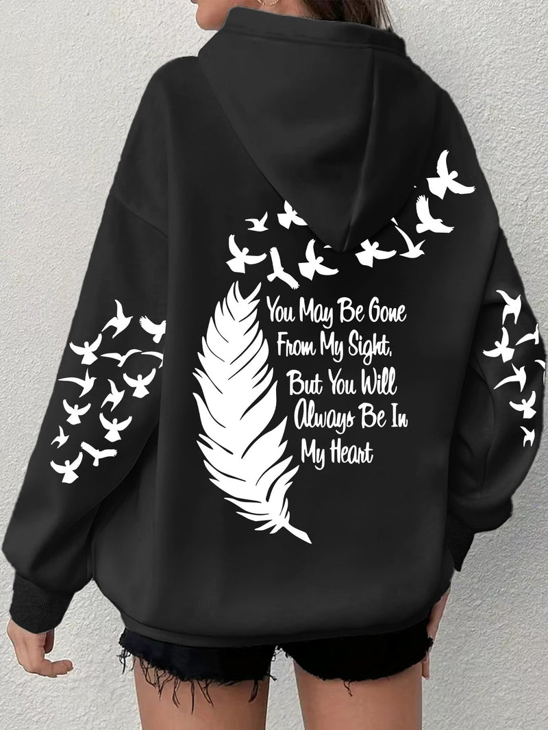 Women's Comfortable Graphic Hoodie.