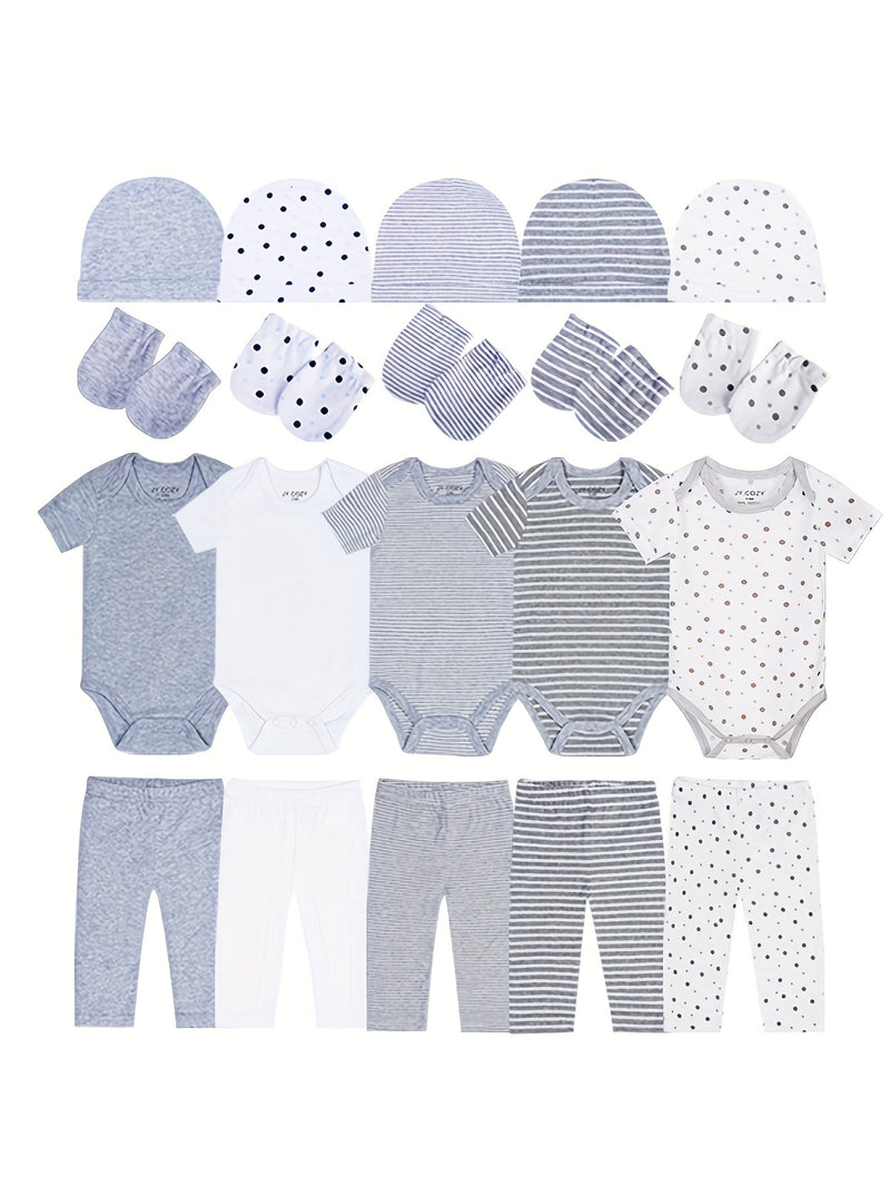 20pcs Newborn Clothes Set, 5pcs Romper.