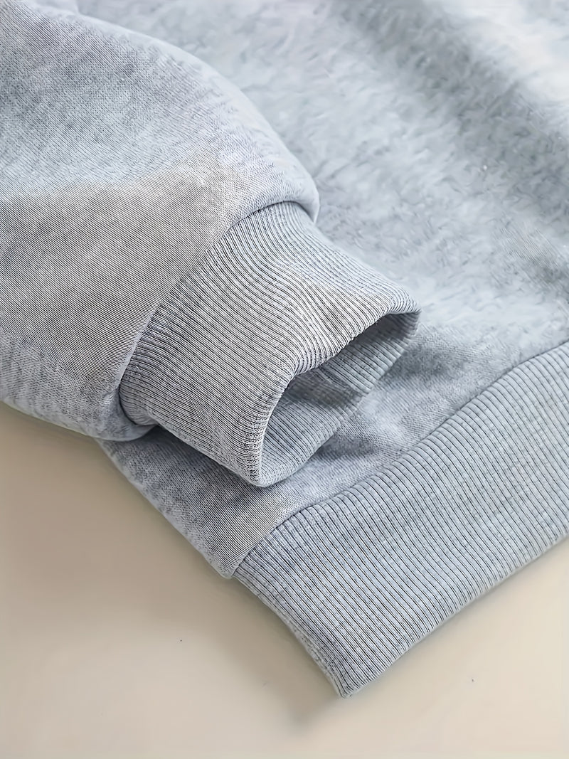 Women's Casual Zip-Up Hoodie with Printed Bear Paw Sleeve Design.