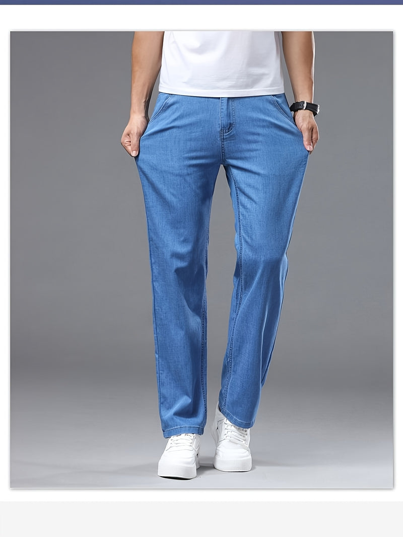 Men’s Ultra-Thin & Super Soft Breathable Summer Stretch Jeans.