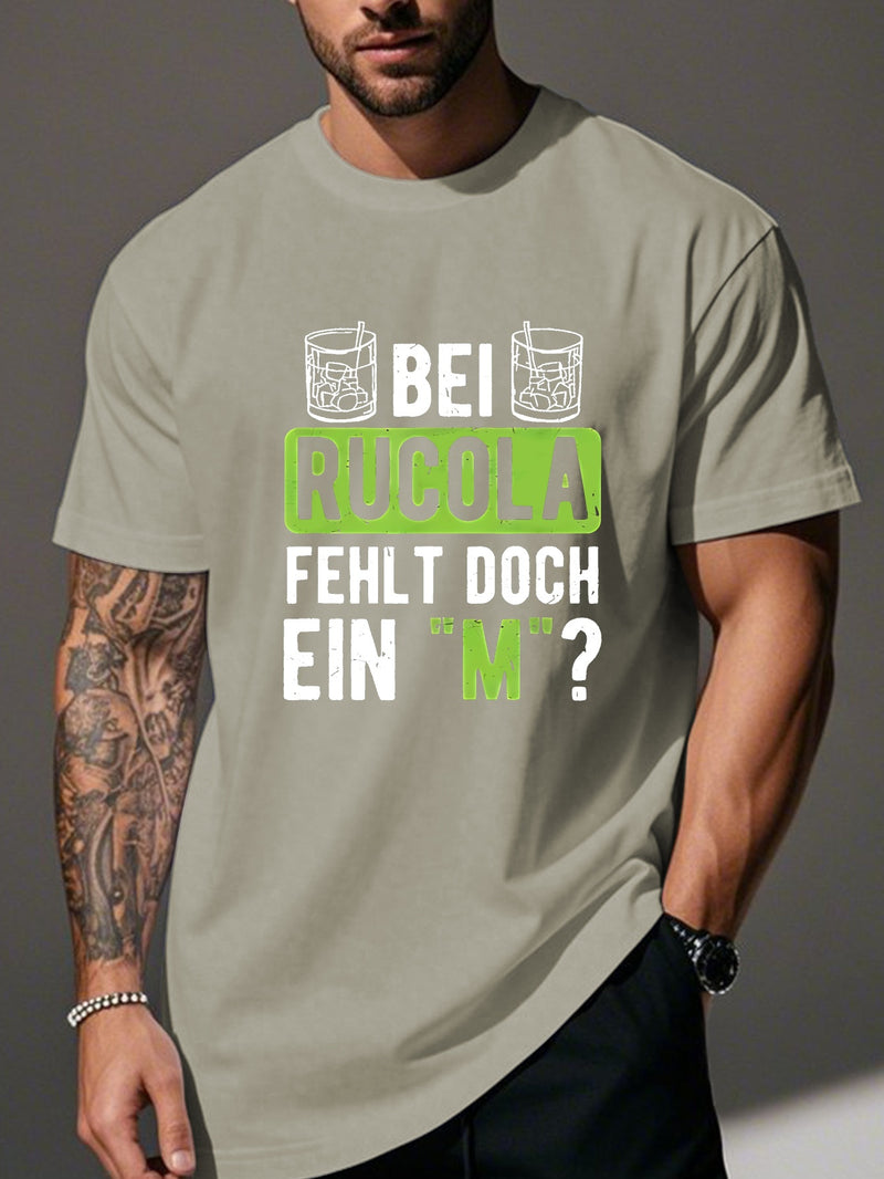 Men’s Funny German Humor Crinkle Plus Size T-Shirt.