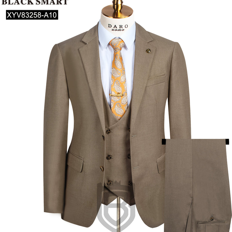 Business Casual 2-Button 3pcs Suit Set.