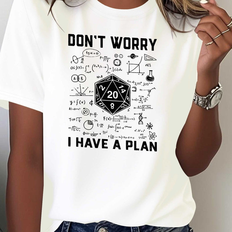 Women's Printed T-shirt Comfortable and Versatile Casual Short Sleeves.