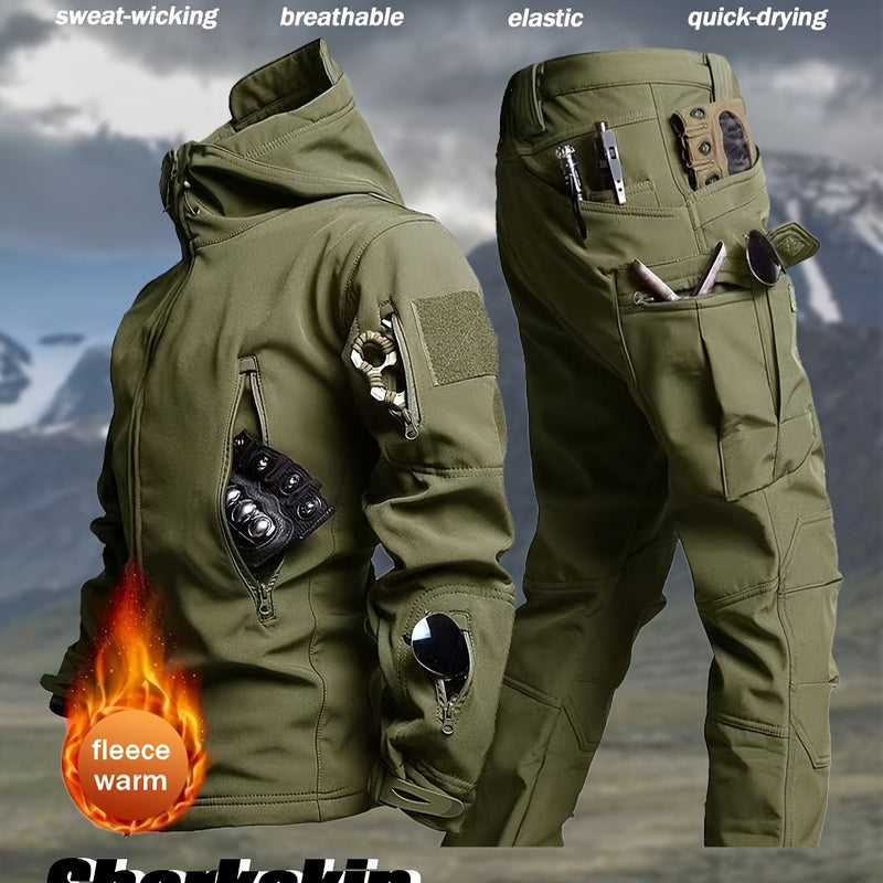 2pcs Men's Suit Jacket and Work Pants Tactical.