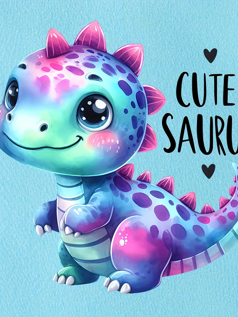 3pcs Cute Animal Print Baby Bodysuits | Soft Comfortable Crew Neck Newborn.