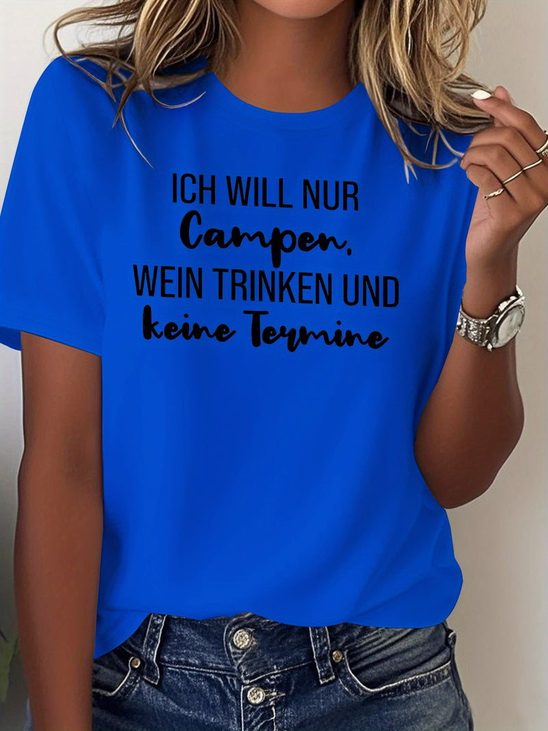 Women's T-Shirt with Short Sleeves.