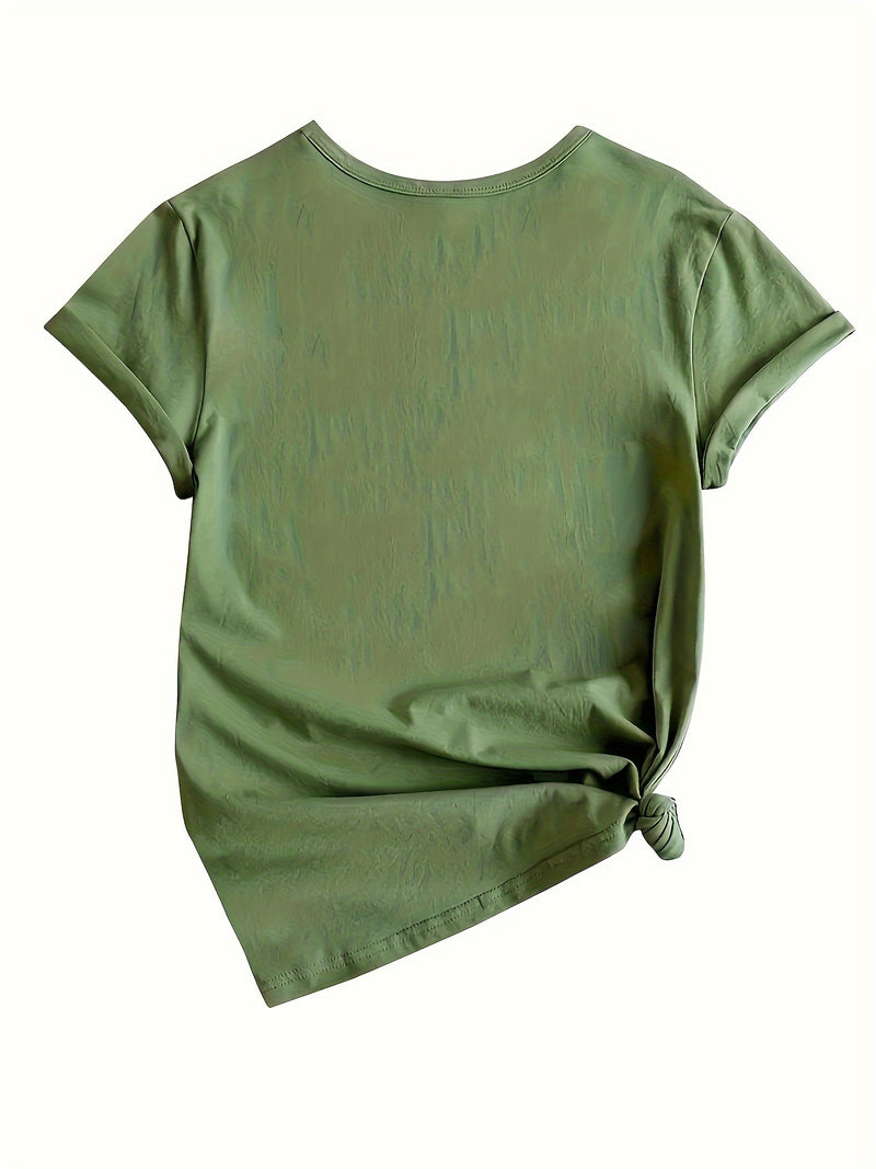 Women’s Casual Sports Loose Heart Graphic T-shirt.