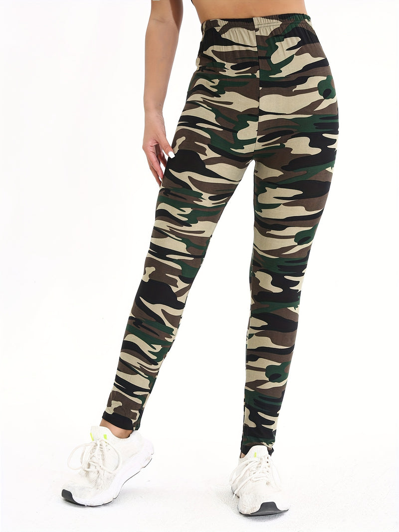 Autumn And Winter Directional Fashion Camouflage Yoga Leggings for Women.