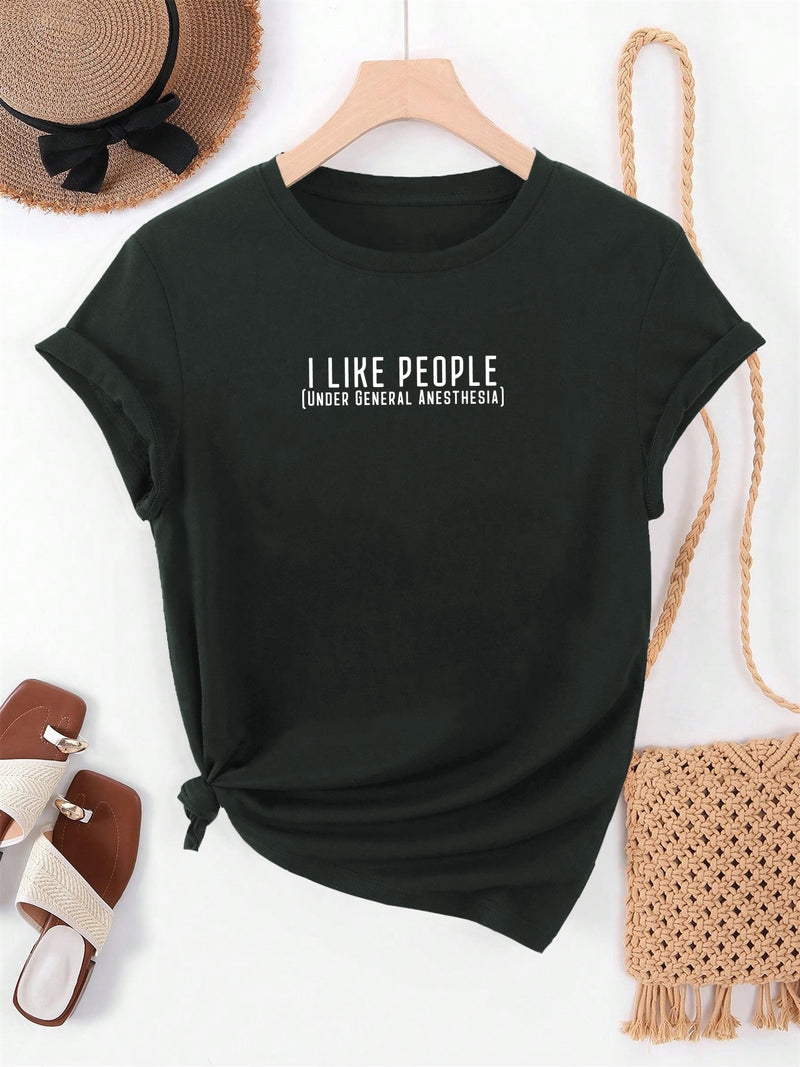 Women's Summer Casual Short-Sleeve T-Shirt.