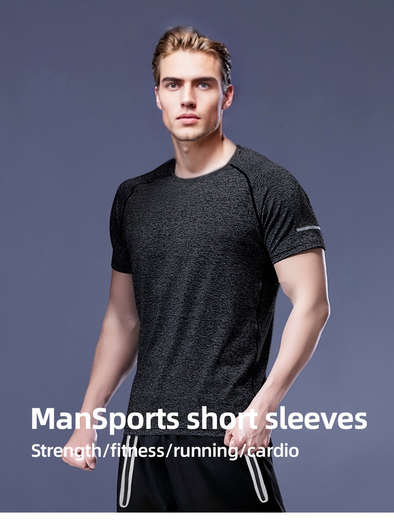 Men's 4pcs Set of Summer Sports T-Shirts.