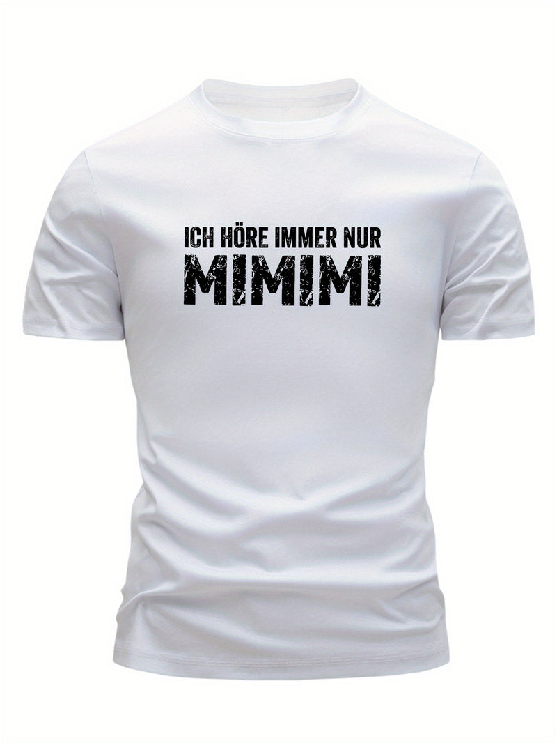 3pcs Men's Cotton T-Shirts - Black, White, Navy Blue, Casual Crew Neck.