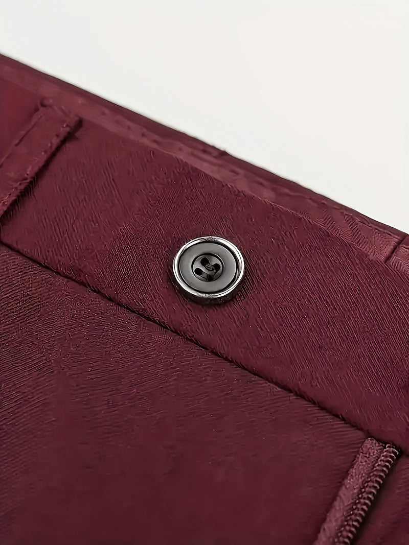 Men's 3pcs Suit Set, Including a Blazer, Vest, And Trousers.