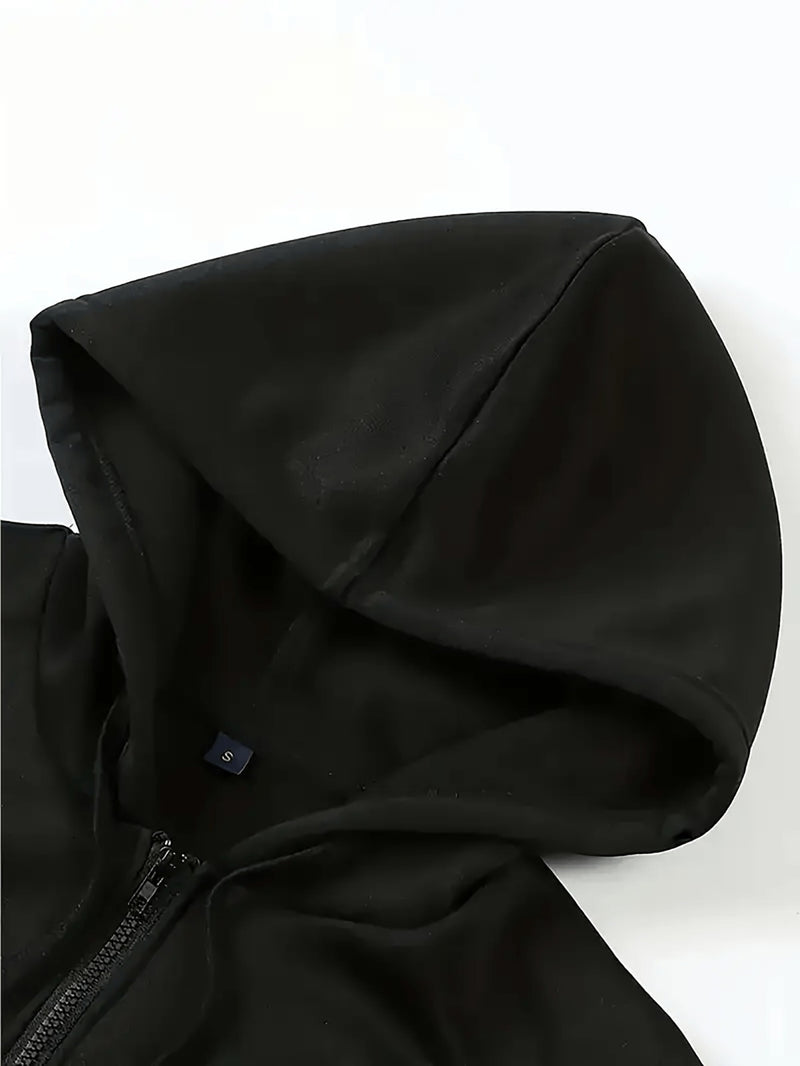 Women’s Cute Puppy And Paw Print Design, Long-Sleeve Pocket Hoodie Jacket.