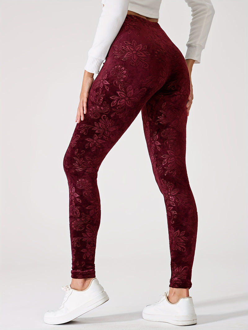 Chinese Style Women's Sports Leggings, High-Waisted.