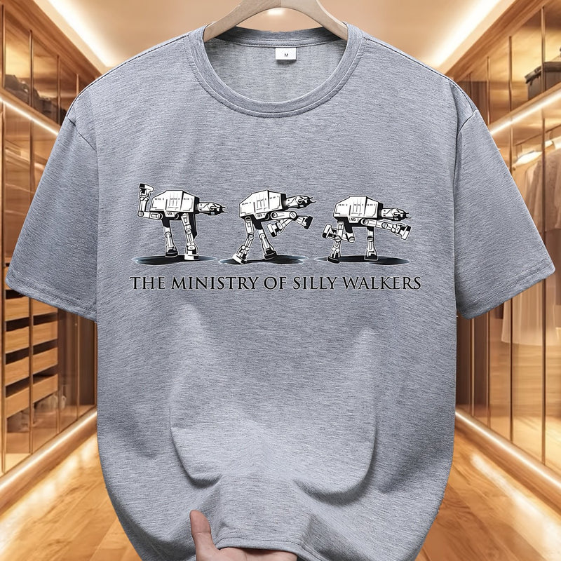 Star Wars AT-AT Walking Machine Fun Printed T-shirt for Men.