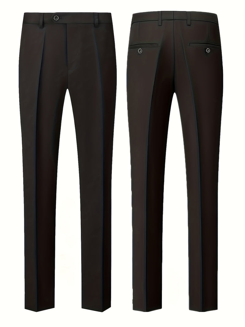 Business Style Men's 3pcs Suit Set with Suit.