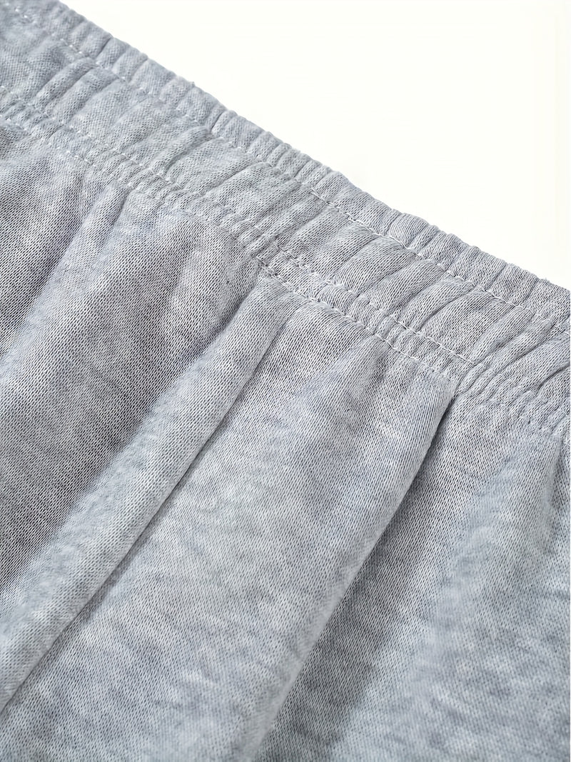 A Pair of Men's Casual Mid-Waist Sports Pants.