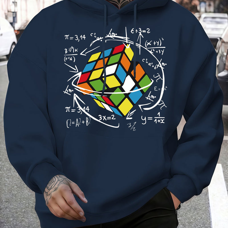 Fashion Trendy Men's Hooded Casual Sweatshirt.