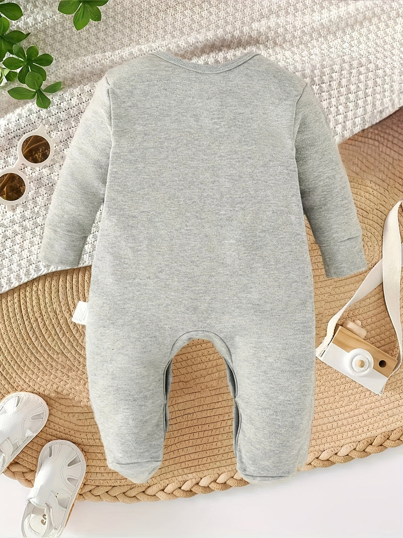 All My Siblings Have Paws Letter Print Newborn Romper Footed Bodysuit for Babies.