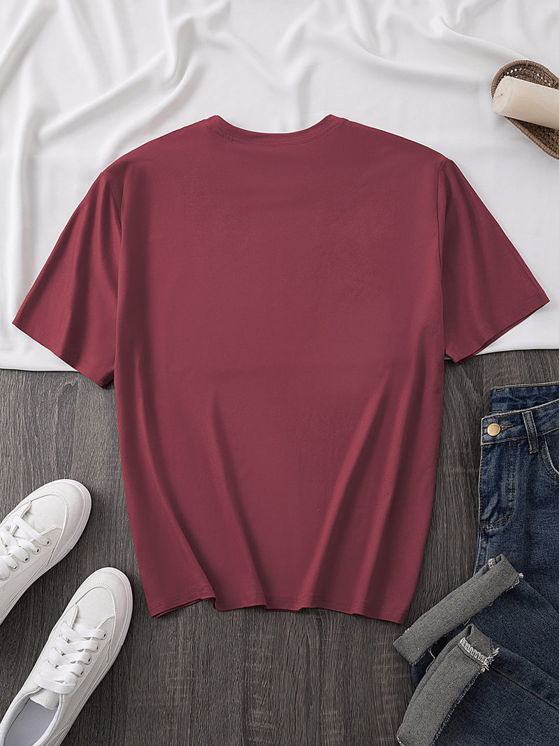 Women's T-shirt with a Printed Silhouette of a Woman.
