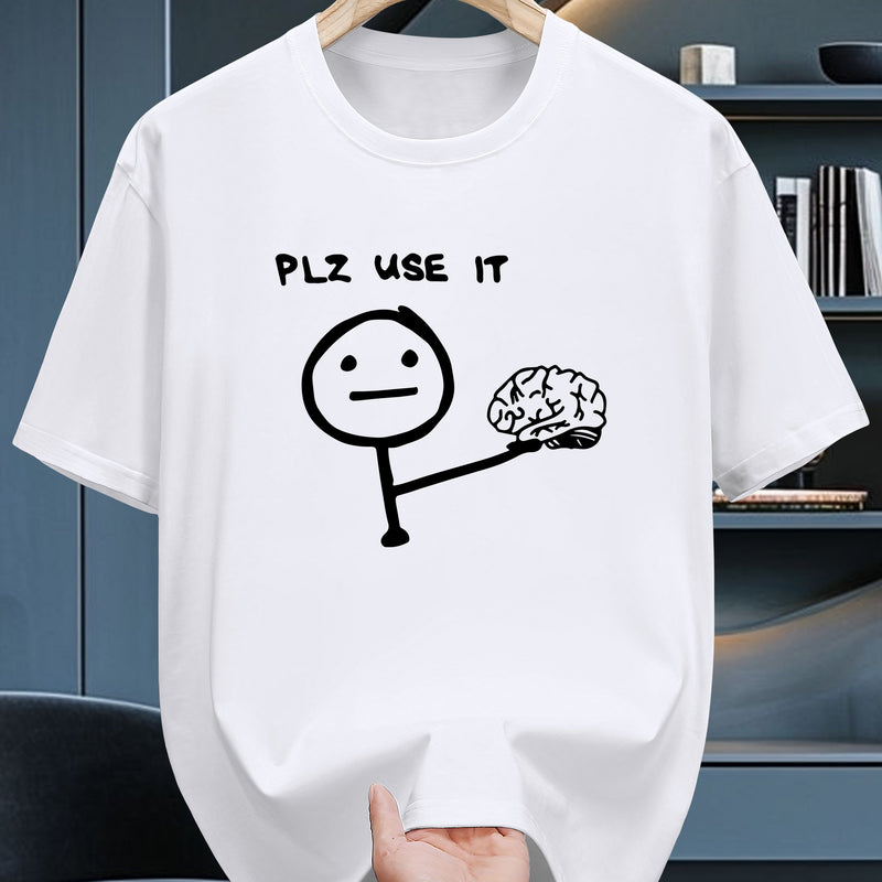 200 Grams of 100% Pure Cotton Short-Sleeve T-Shirt.