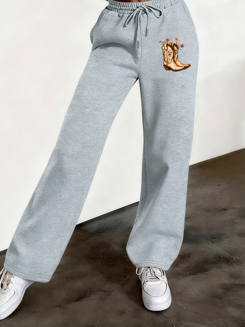 Women’s Graphic Print 2pcs Set, Hoodie & Pants.