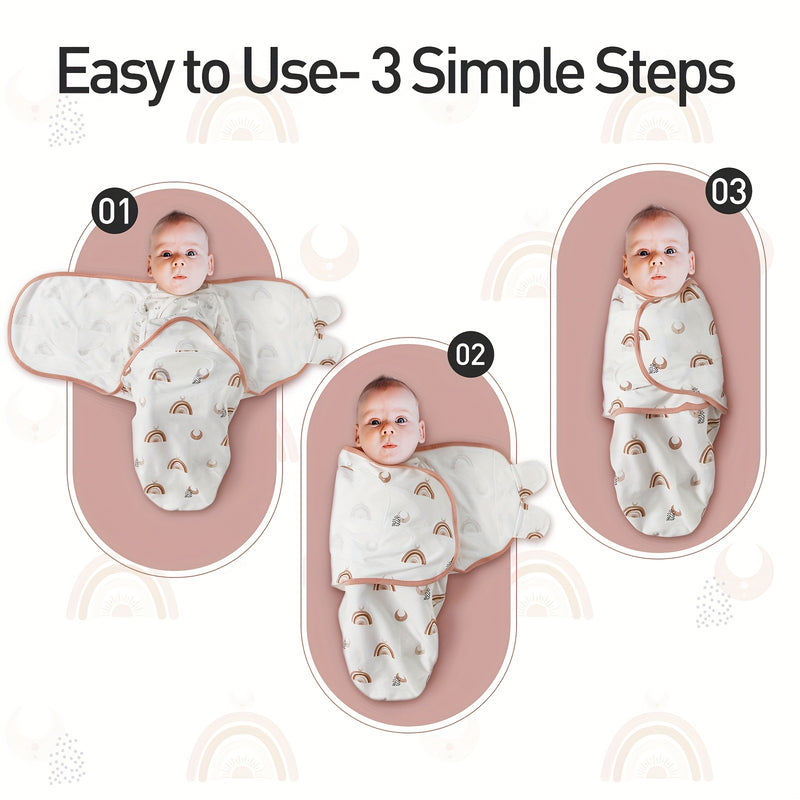 Baby Swaddle Sacks, 3-Pack Newborn Swaddle Wrap.