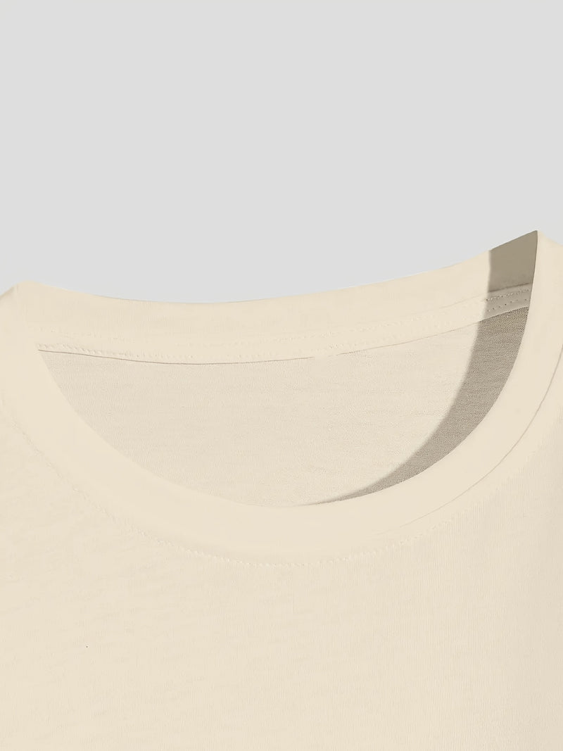 Set of 4 Men's Long-Sleeve Crew Neck T-Shirts.
