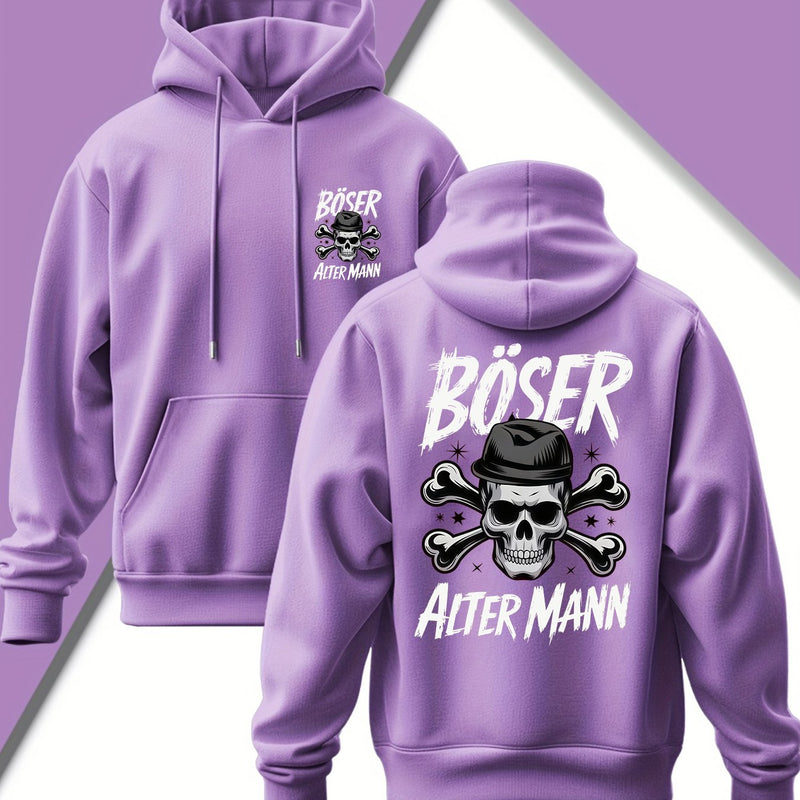 Men's Edgy Gothic Hooded Sweatshirt.