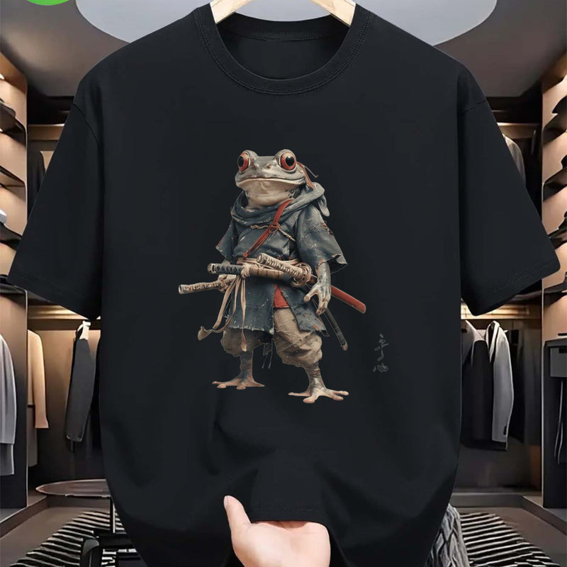 Frog Samurai Warrior with Swords and Cloak Suitable.