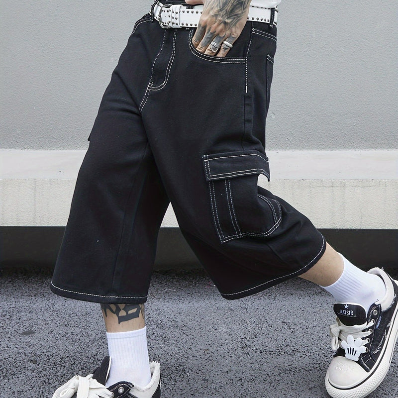 Men's Denim Shorts.