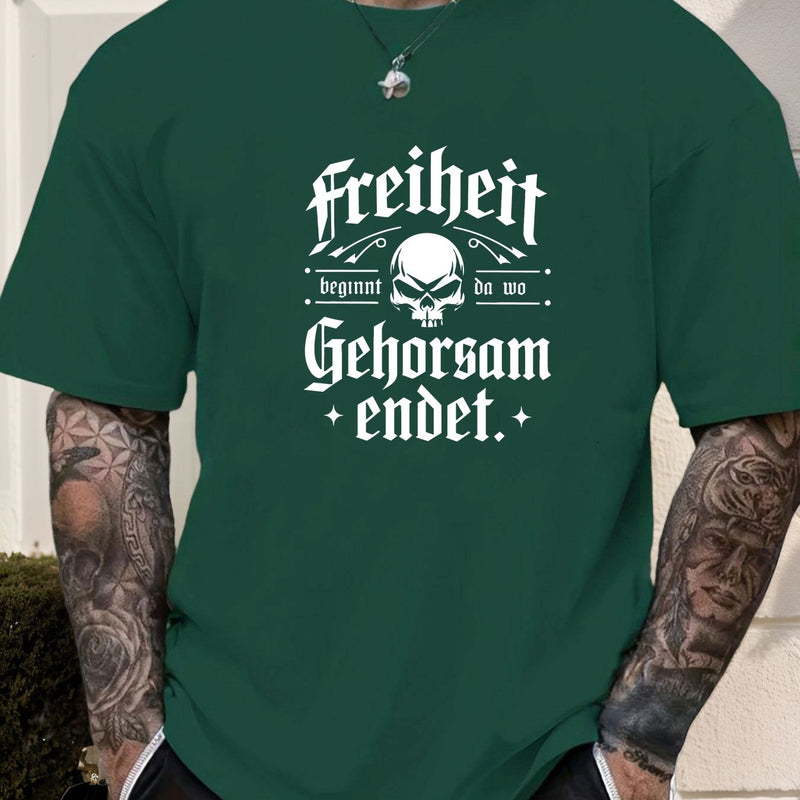Men's Print Summer Casual Short Sleeve T-Shirt.