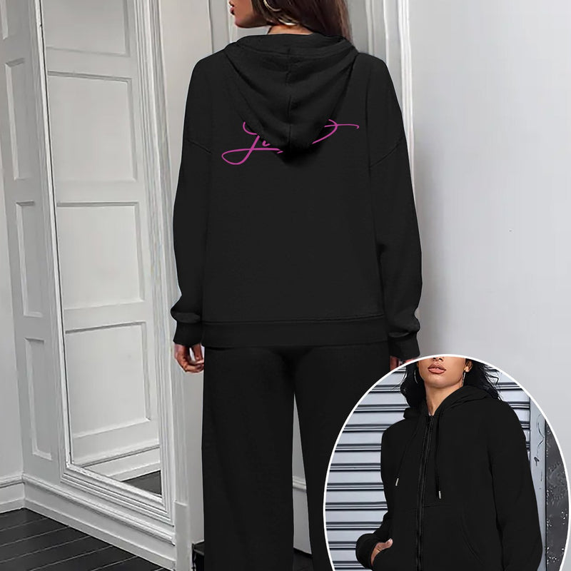 Women’s Graphic Print 2pcs Set, Hoodie & Pants.