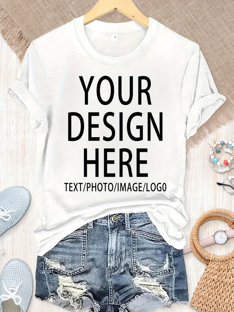 Women's Custom Photo/Logo T-Shirt.