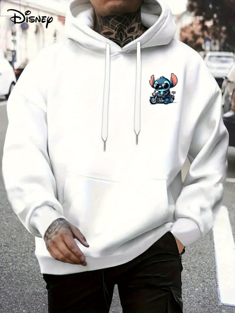 Disney Hoodie - Men's Stitch Driving Cartoon