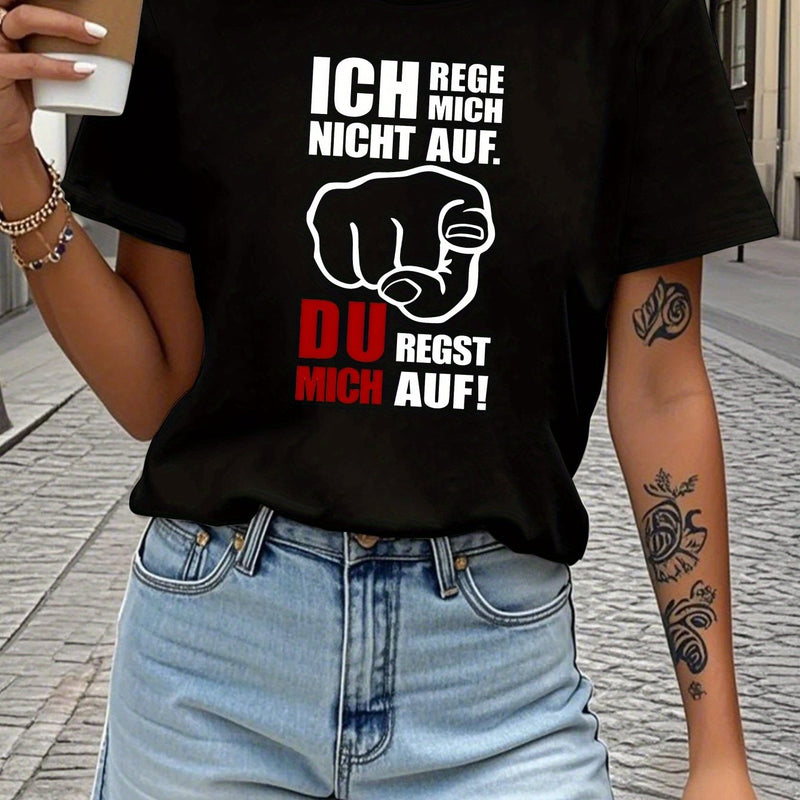 Women's Funny German Saying T-Shirt.