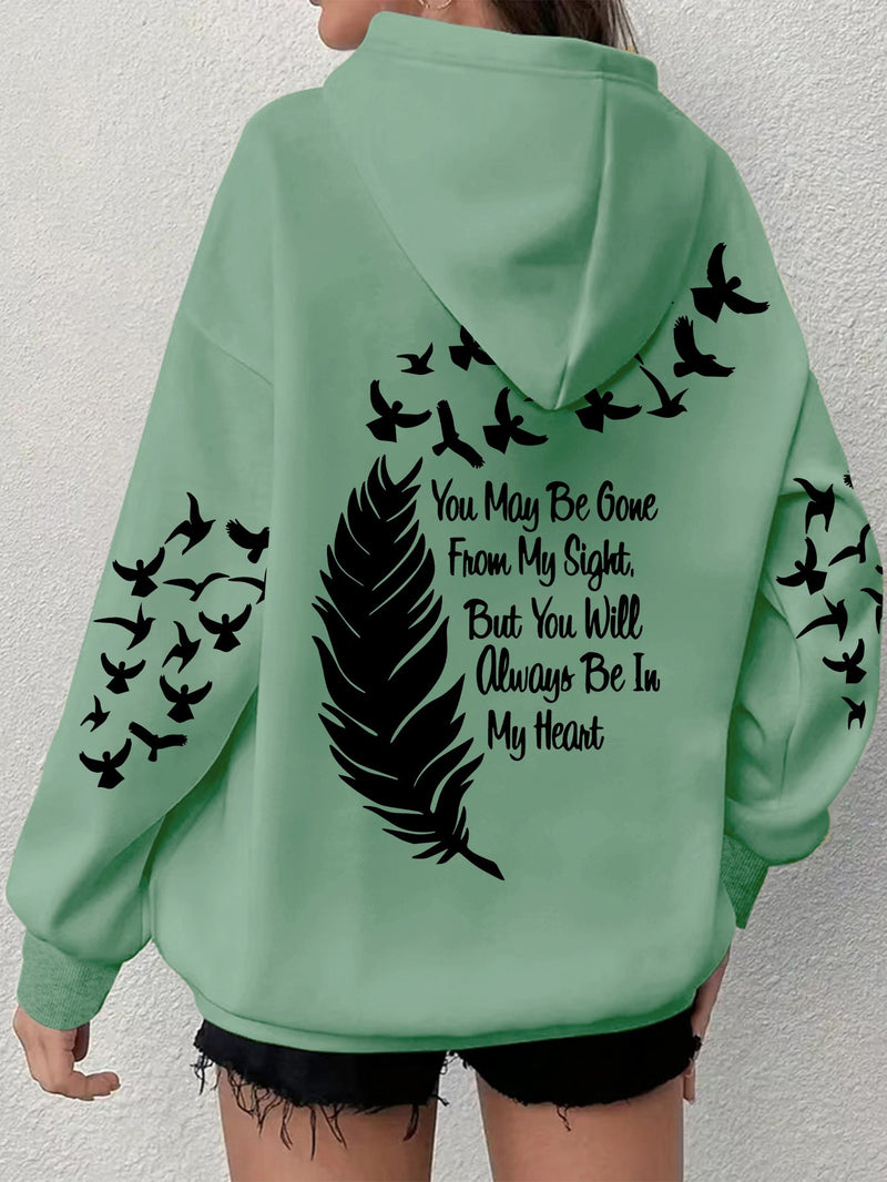 Women's Comfortable Graphic Hoodie.