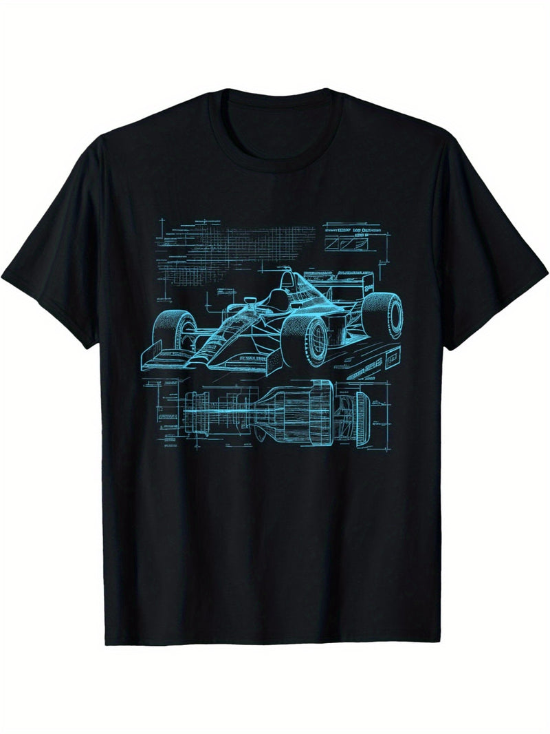 Men's & Couples Formula Racing Car T-Shirt.