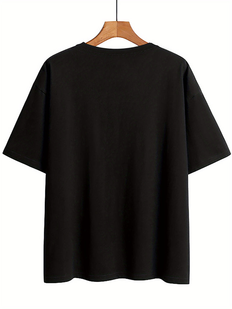 Women's Casual Short Sleeve Crew Neck T-Shirt.