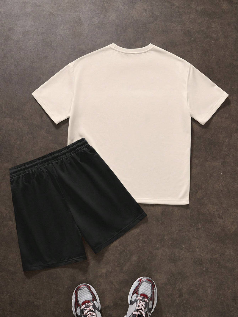 Men's Plus Size Summer Casual Short Sleeve T-Shirt.