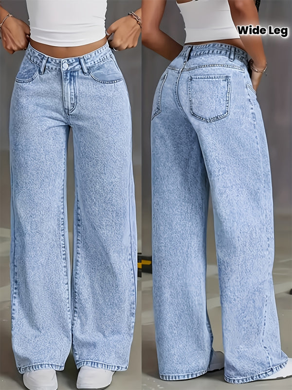 Women's New Fashion Stretchy Straight Jeans.