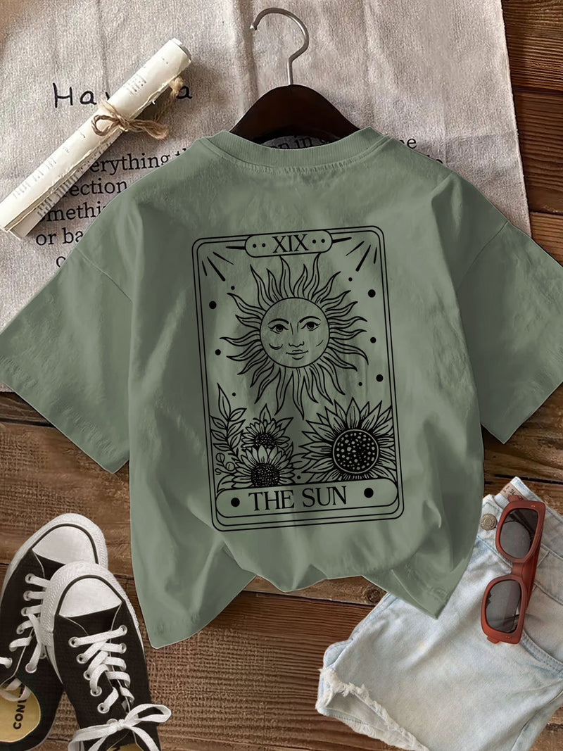 Women's Casual Top Hand-Painted Style.