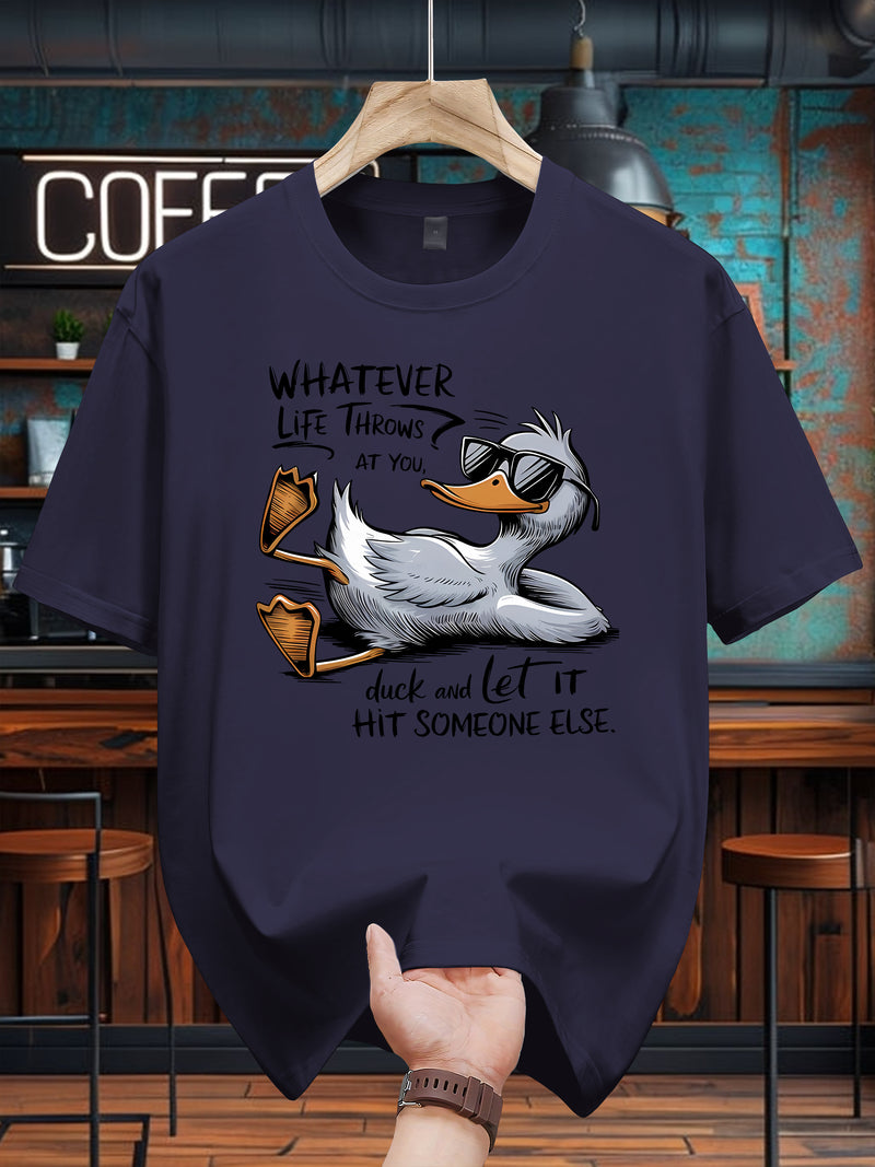 Men’s T-Shirt Cotton Casual Short Sleeve Tee.
