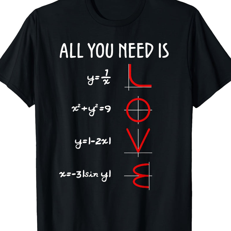 Men's "All You Need Is Love" Equation T-Shirt.